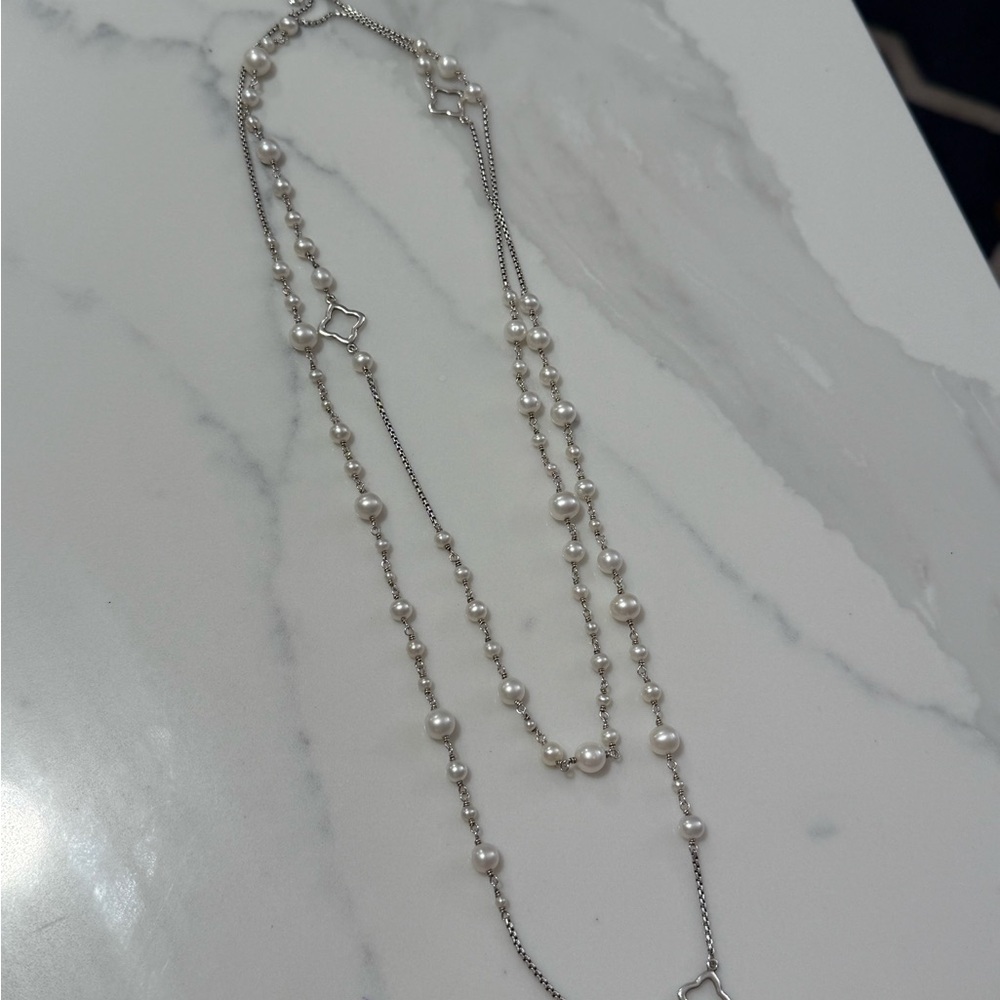 David Yurman Pearl Bijoux Quatrefoil Necklace